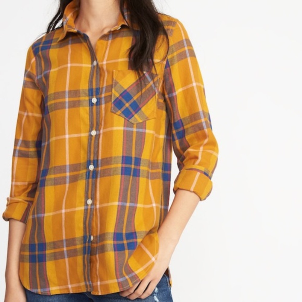 New Old Navy plaid flannel shirt